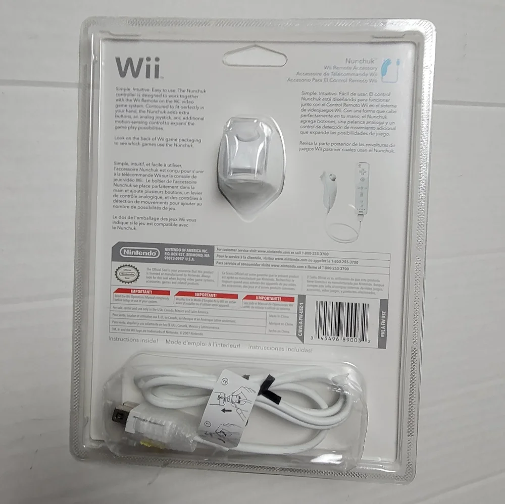 NWT!! Wii NUNCHUK Remote Control Accessory